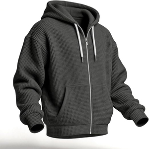 Ventes en gros de sweats à capuche pour hommes en coton 100% uni, à prix promotionnel, avec poche, coupe-vent, écologiques - Product Image 6