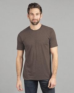 T-shirt homme uni marron à manches courtes Next Level Men en polyester/coton, fabriqué à partir de tissu pré-rétréci 65% polyester et 35% coton. - Product Image 4