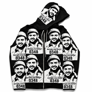 Sudadera con Capucha Unisex Personalizada de Estilo Pop Art, 100% Algodón, Felpa, Impresión Serigráfica, Diseño Sólido, OEM, ODM, Ropa Urbana - Product Image 2