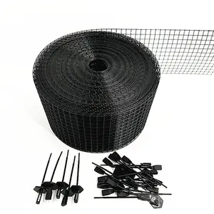Solar Panel Mesh 8in X 100ft PVC Coated Solar Panel Guard Wire Mesh Roll Roof Protection Net for Pigeon Deterrent