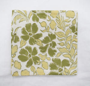 Serviettes en lin de qualité supérieure faites à la main de forme carrée avec des imprimés élégants pour des configurations de table élégantes à usage domestique Occasions spéciales - Product Image 2