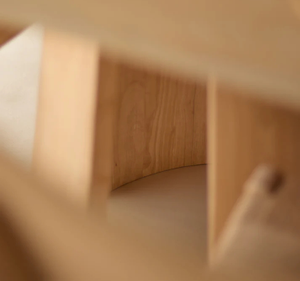 Ensemble de table à manger ovale en bois massif Mindi Mani, style minimaliste - Product Image 6