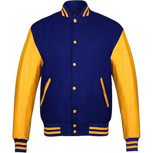 Nueva Chaqueta Varsity Renegades Fire con Cierre Completo, Cuello Alto y Mangas de Piel de Oveja en Varias Combinaciones - Product Image 1
