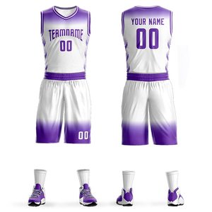 Maillot de basket d'été unisexe grande taille, séchage rapide, respirant, 100 % polyester, logo personnalisé imprimé, nom d'équipe personnalisable - Product Image 1