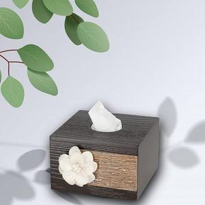 Metal Classic Design Durable Square Tissue Holder & Box Cover Decorative Flower <b>Table</b> Case for Home Hotel <b>Car</b> - Product Image 3