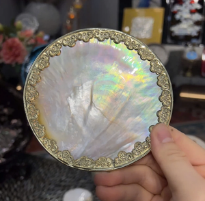 High End Mother of Pearl Plate Vietnam Natural Shell Material for <b>Vanity</b> Tray <b>Dressing</b> <b>Table</b> Decor Gift Tray Use - Product Image 1