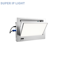 200W Motorisierte Schwenkbare LED-Panelleuchte CRI95 IP20 Aluminiumblech-Konstruktion Warmweiß DMX512-Steuerung Dimmbar APP/Drahtlos