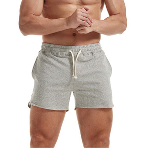 Custom Logo 100% Cotton Men's Shorts 345gsm Drawstring Sports Shorts <b>Fleece</b> <b>Joggers</b> Shorts Outdoor Casual Shorts for Men - Product Image 3