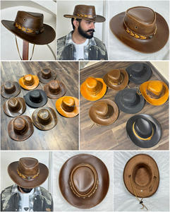 Nuevo Sombrero Fedora Clásico Enrollable para Hombre y Mujer, Sombrero Vaquero de Ala Ancha de Cuero Genuino para Disfraces y Fiestas - Product Image 3