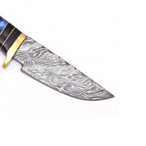 Couteau de chasse et de camping en acier Damas, lame fixe, pointe tombante, manche ergonomique en bois, qualité industrielle LEGACY BLADES - Product Image 3