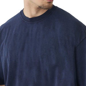 Camiseta vintage con logo personalizado, lavada al ácido, desgastada, de gran tamaño, 100% algodón, camisetas con lavado al ácido. - Product Image 3