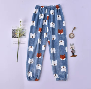 Custom Wholesale Women's Printed Flannel Pajama Pants Ladies <b>Pyjama</b> Casual Loungewear Comfortable Trousers - Product Image 2