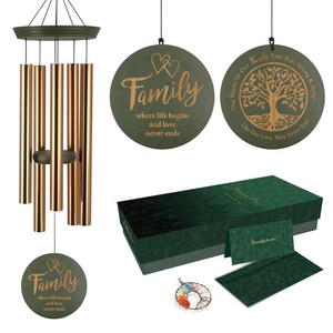 Carillon éolien artisanal en bois de manguier - Décoration de jardin en gros d'Inde - Product Image 2