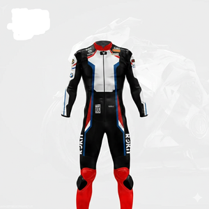 MICHAEL Van der Mark wsbk ชุดแข่งมอเตอร์ไซค์หนังวัว/จิงโจ้ขี่รถมอเตอร์ไซค์ jumpsu/traje สำหรับไบค์ - Product Image 1