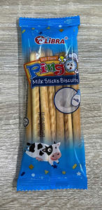 Crispy Halal Sweet Pingo 186G Milk Stick Cookies Galletas con sabor a vainilla Caja empaquetada Bolsa de cartón Bolsita Precio competitivo Comida - Product Image 2