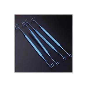 4 Sondas Oftálmicas de Titanio de Doble Extremo Tipo Pigtail, Instrumento Oftálmico Reutilizable y Autoclavable Clase II, Diferentes Tamaños, Accionamiento Manual - Product Image 1