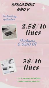 Pestañas YY Hechas a Mano, Forma 2D 3D W, Negras, Suaves, Veganas, Libres de Crueldad, Naturales, Largas, Extensiones de Pestañas Postizas para Bandejas de Pestañas YY - Product Image 2