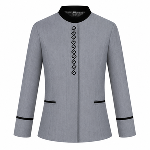 Uniforme para Personal de Limpieza de Hotel, Poliéster/Algodón, Manga Larga, Otoño Invierno, Unisex, Uniforme Personalizado, Proveedor al por Mayor de Fábrica - Product Image 1