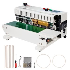 เครื่องซีลปากถุงแบบต่อเนื่อง ควบคุมอุณหภูมิแบบดิจิตอล ความกว้างการซีล 0.24-0.47 นิ้ว/6-12 มม. เครื่องซีลแนวนอนสำหรับ - Product Image 5