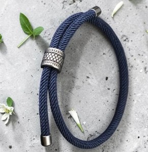 Adjustable Rope Bracelet for <b>Men</b>, Minimalist Cord Bracelet Homme 4mm, Casual Wrist Jewelry Gift - Product Image 2