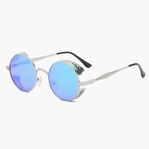 RTS Trending Metal Full Rim Round Steam Punk <b>Sunglasses</b> 2026 for Unisex Fashion UV400 Protection PC Lenses - Product Image 4