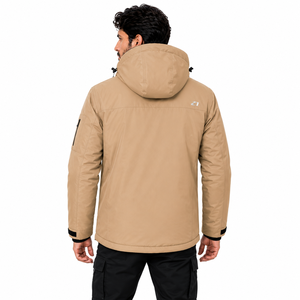 Unisex Khaki Men's <b>Jackets</b> Waterproof Softshell Hooded Tactical Outerwear Custom Logo OEM Wholesale Supplier - Product Image 2