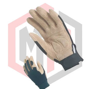 Guantes de Trabajo Mecánicos de Cuero de Gamuza, Resistentes al Calor, Antideslizantes, Sin Polvo, Duraderos, de 11 oz, Guantes de Protección de Cuero para Mecánicos - Product Image 2