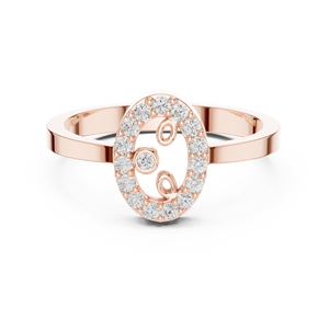 Luxury Rose Gold Plated Spiral Halo Ring with Round Cut Crystal <b>Stones</b> Elegant Minimalist Fashion Jewelry for Women - Product Image 3