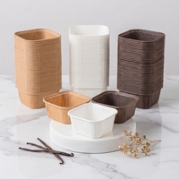 Gobelets en papier de taille personnalisée, emballages alimentaires jetables en papier pour pâtisseries et boulangeries
