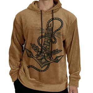 Sweat-shirt à capuche en velours pour homme, 100 % haute qualité, doux, chaud, confortable, idéal pour l'hiver, style décontracté. - Product Image 5