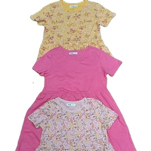 Falda acampanada sencilla de 3 colores, manga larga para niñas, cuello redondo, informal, combina con todo, para primavera y otoño, algodón puro - Product Image 1