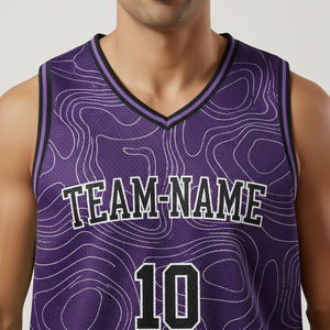 Uniforme de Baloncesto sin Mangas para Adultos, 100% Poliéster Transpirable, Apliques Personalizables con Nombres y Números del Equipo, Ropa Deportiva - Product Image 3