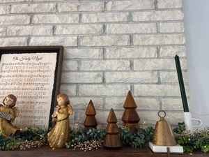 Árbol de Navidad 3D de Madera sin Acabado para Pintar, Decoración de Mesa, Kit de Manualidades con Corte Láser, para Niños - Product Image 5