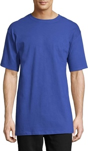 Usine en gros surdimensionné 100% coton hommes ajusté col rond t-shirts étiquette de lavage personnalisée et logo t-shirts à manches courtes - Product Image 2