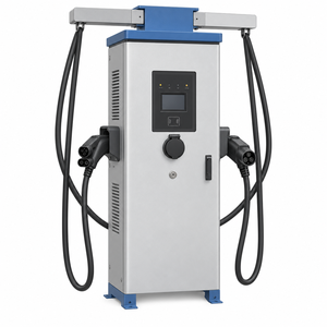 60kW DC 22kW AC All-in-One EV Charger CCS2 CHAdeMO Type 2 Fast <b>Charging</b> Station OCPP 1.6 IP55 Floor <b>Standing</b> - Product Image 1
