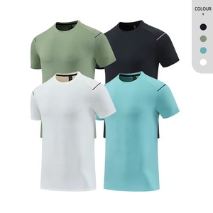 Custom Compression Workout T Shirt Manufacturer Gym Training Fitness Apparel Quick Dry <b>Stretch</b> Fabric Embroidery Printing OEM - Product Image 2