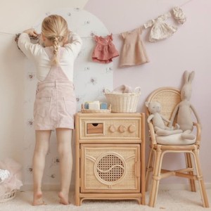 Lavadora de madera para niños, precio directo de fabricante, lavadora de mimbre en miniatura a la moda. - Product Image 6