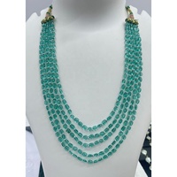 Collier 5 couches multicolore véritable aigue-marine couleurs perles de pierre de jade collier multi-brins pierre naturelle