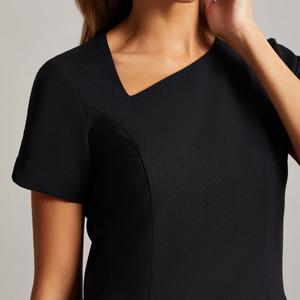 ชุดยูนิฟอร์มคลาสสิคสำหรับร้านสปาและร้านเสริมสวย ขายส่งแบบ OEM ชุดทำงานสำหรับช่างเสริมสวย ชุดยูนิฟอร์มสำหรับพนักงานหญิงในร้านทำผม ทำเล็บ และสปา - Product Image 5