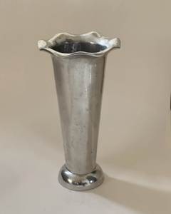 Vase à fleurs en métal de style européen avec poignée, plaqué nickel, design élégant, pot à fleurs fait main, vases modernes pour la décoration de la maison - Product Image 2