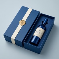 Boîtes à vin en papier rigide recyclables en gros, impression personnalisée, boîtes cadeaux magnétiques haut de gamme pour offrir en cadeau