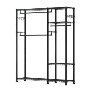 Appendiabiti a 6 livelli per vestiti, resistente, con struttura in acciaio, capacità di carico 800 libbre, regolabile, per armadio - Product Image 1