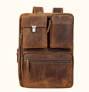 Sac à dos minimaliste bohème en cuir véritable noir avec fermeture éclair, à usage quotidien, à une seule bandoulière, imprimé animal, avec franges décoratives, toutes saisons - Product Image 6