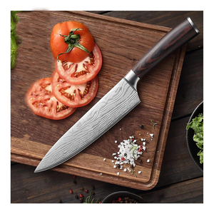 Couteau de chef personnalisé en acier inoxydable de haute qualité, fait main, avec manche en bois, excellent cadeau de cuisine pour un déménagement - Product Image 6