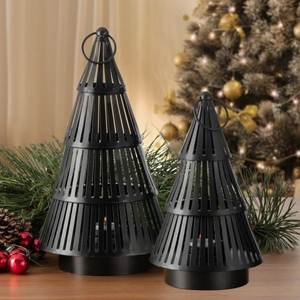 Black Angel Ornament MDF Handcrafted Hanging Christmas Decoration Traditional Style - Product Image 2