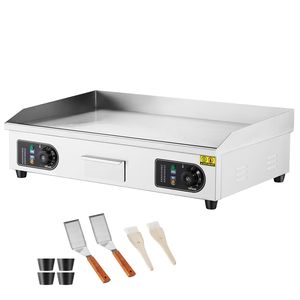 Piastra Elettrica Commerciale da 2800W in Acciaio Inossidabile, Regolabile 122-572°F, 73x40x1 cm, Spina USA, Griglia da Banco a Superficie Piana - Product Image 1