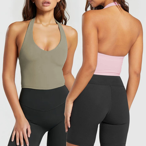Débardeur de sport personnalisé pour femme, séchage rapide, léger, respirant, en Spandex/Coton, pour entraînement, gym, course, yoga, vêtements de sport, en stock - Product Image 6