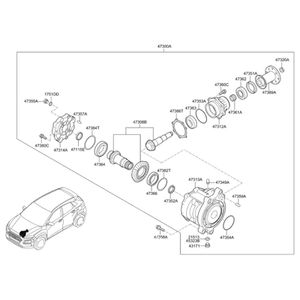 Repuestos y Accesorios para Autos y Camionetas Seltos Nuevos 473003B710 - Product Image 2