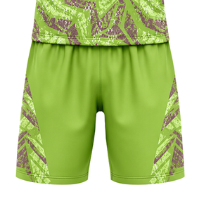 Uniforme de football personnalisé pour garçons 7v7, ensemble de maillot à capuche sans manches et short, impressions abstraites sublimées, logo d'équipe personnalisé, nom et numéro - Product Image 5