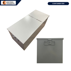 ET Container 1010 Lockable latch closure Steel Storage <b>Box</b> with Powder Coated Finish <b>for</b> Industrial <b>Tools</b> and Equipment - Product Image 3